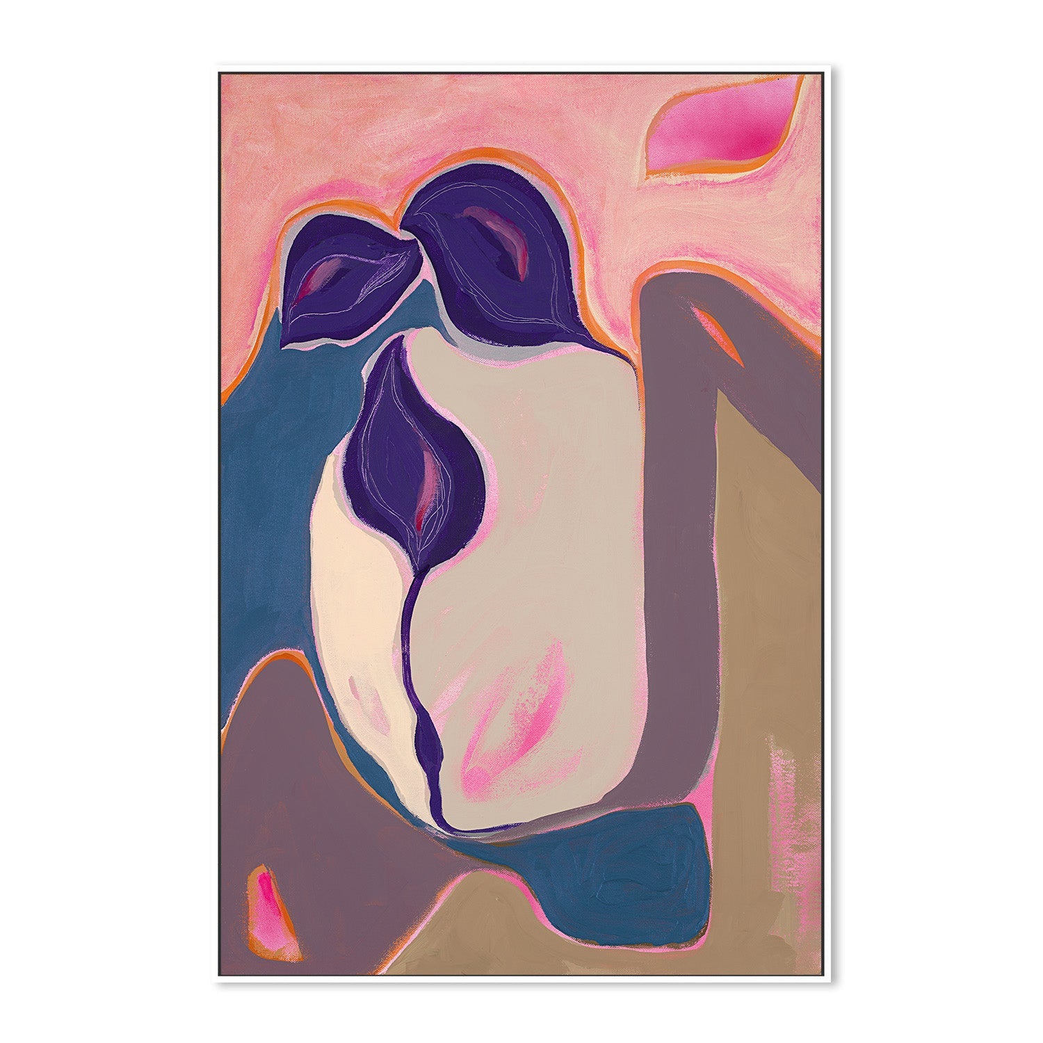 wall-art-print-canvas-poster-framed-Abstract bloom, Style A-5
