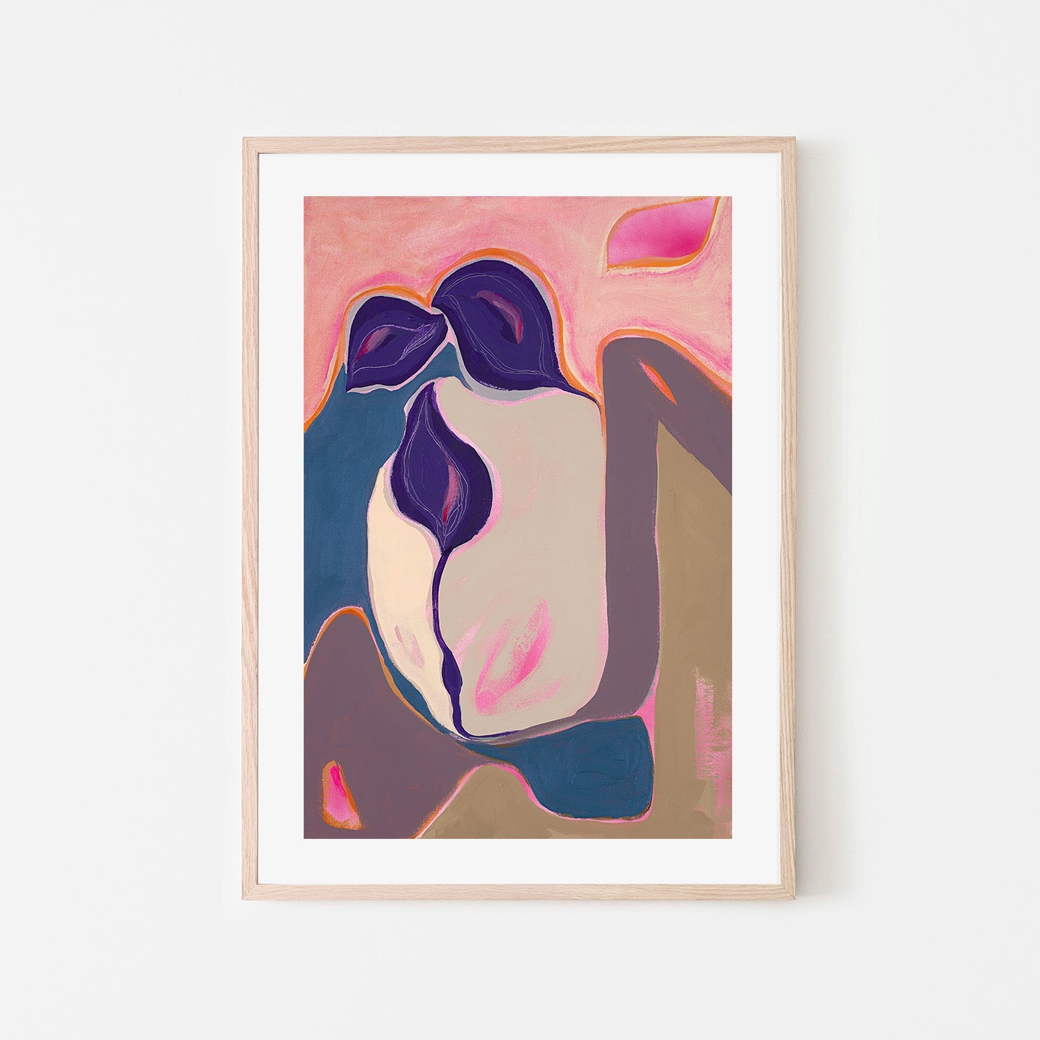 wall-art-print-canvas-poster-framed-Abstract bloom, Style A-6