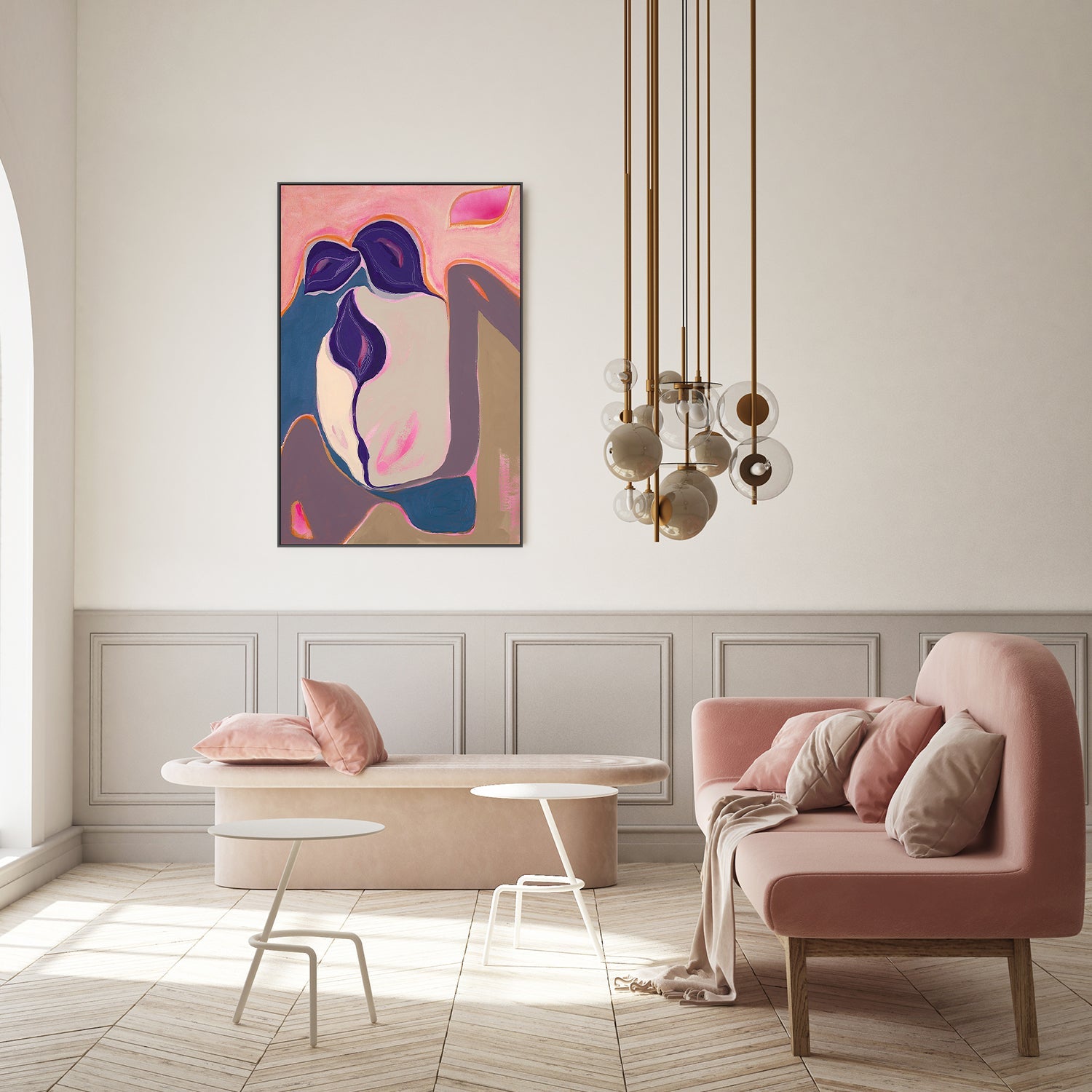 wall-art-print-canvas-poster-framed-Abstract bloom, Style A-7