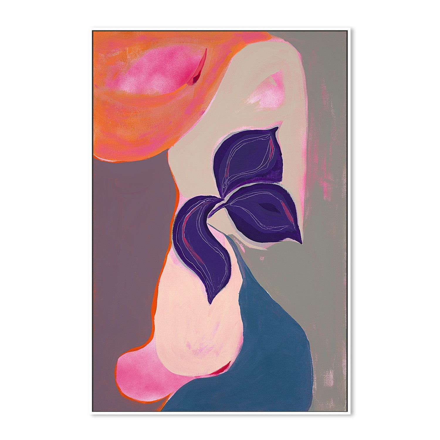 wall-art-print-canvas-poster-framed-Abstract bloom, Style B-5