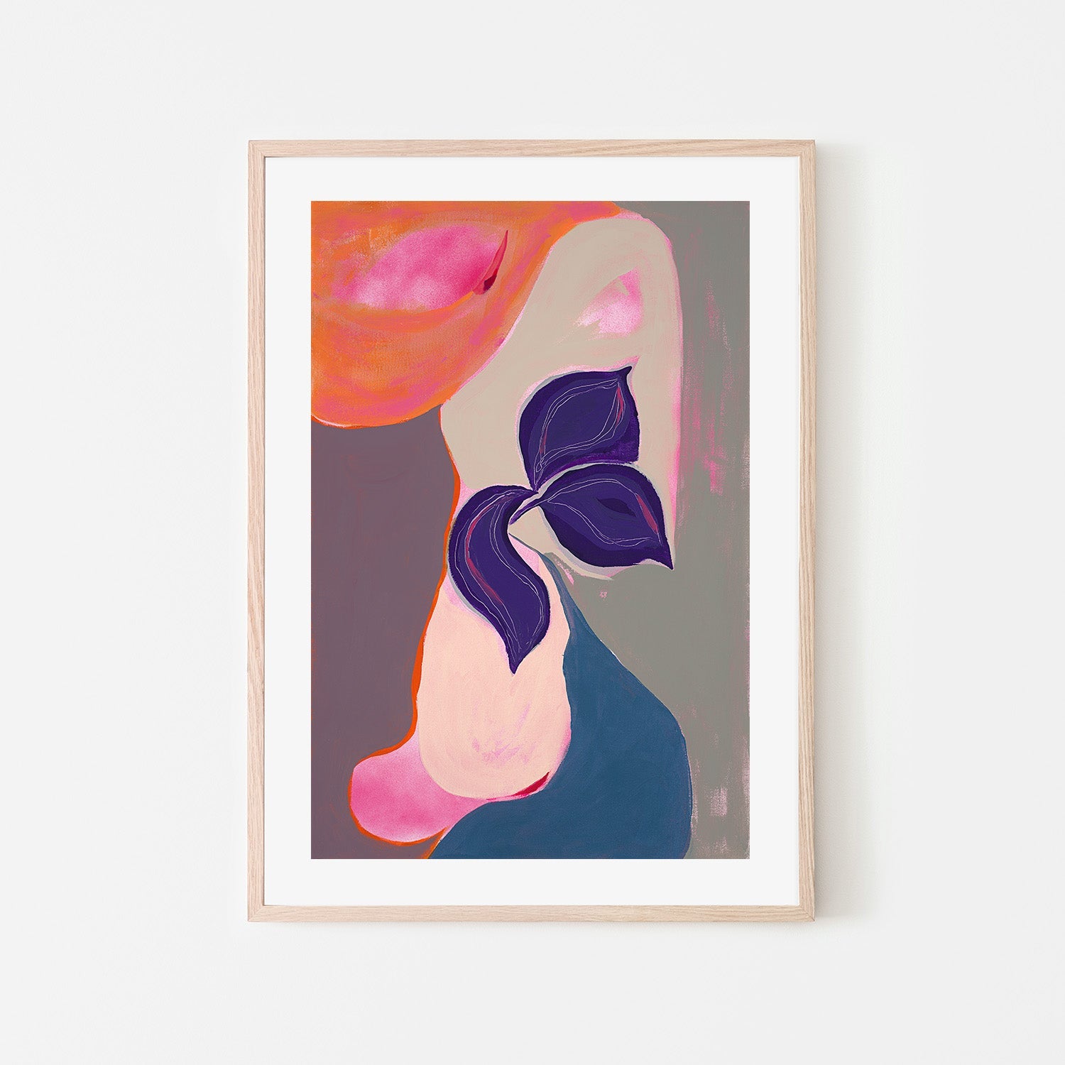 wall-art-print-canvas-poster-framed-Abstract bloom, Style B-6
