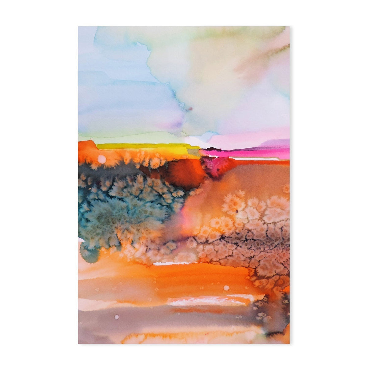 wall-art-print-canvas-poster-framed-Abstract, Burnt Orange-by-Sylvie Demers-Gioia Wall Art