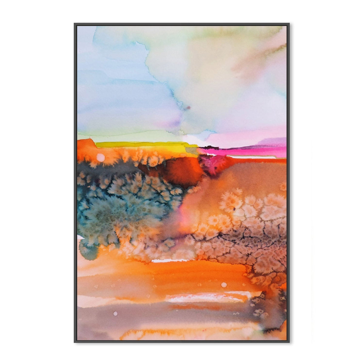 wall-art-print-canvas-poster-framed-Abstract, Burnt Orange-by-Sylvie Demers-Gioia Wall Art