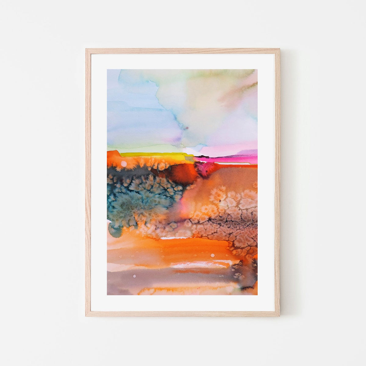 wall-art-print-canvas-poster-framed-Abstract, Burnt Orange-by-Sylvie Demers-Gioia Wall Art
