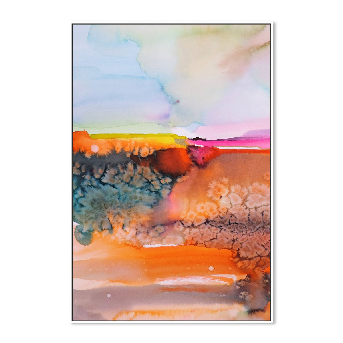 wall-art-print-canvas-poster-framed-Abstract, Burnt Orange-by-Sylvie Demers-Gioia Wall Art