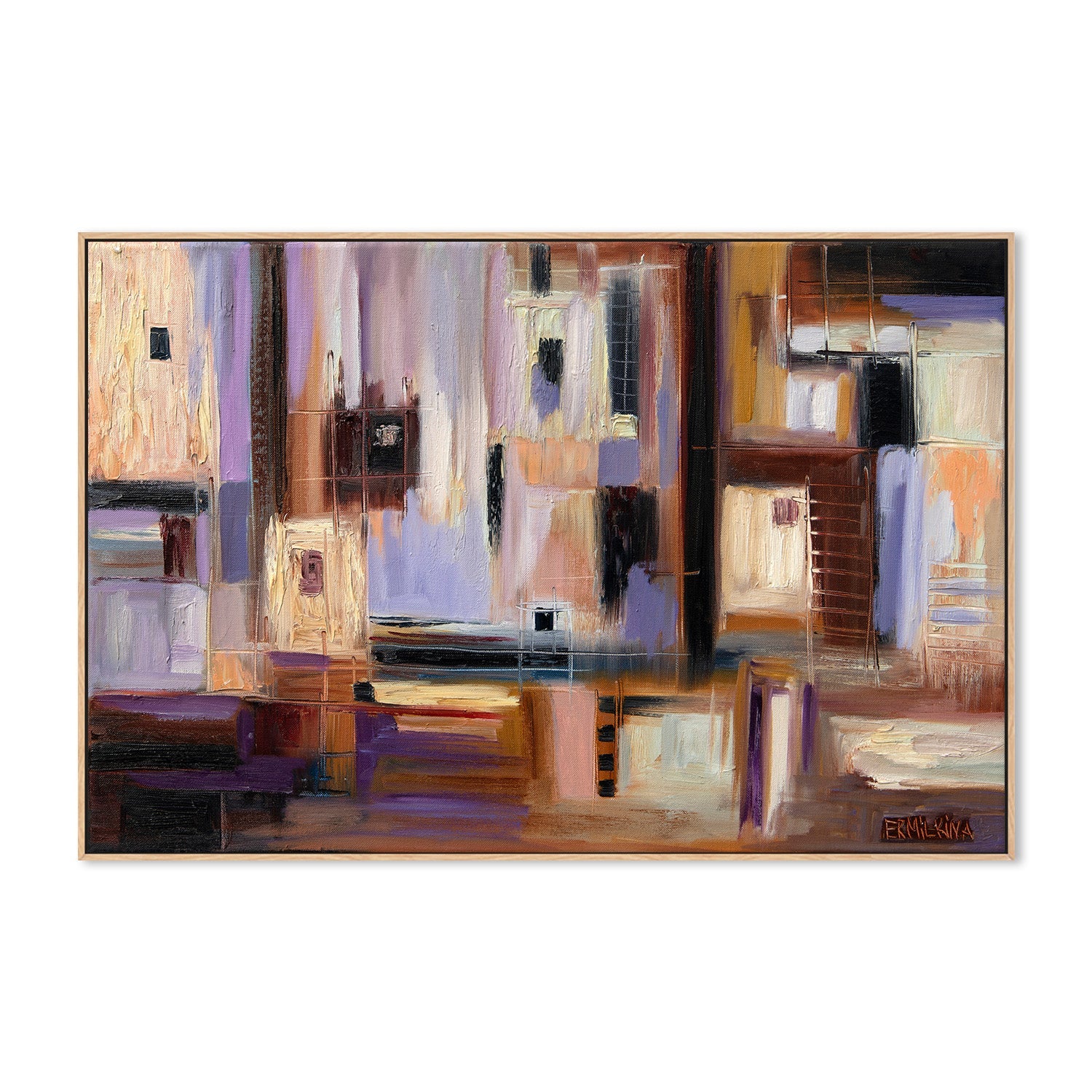 wall-art-print-canvas-poster-framed-Abstract City-4