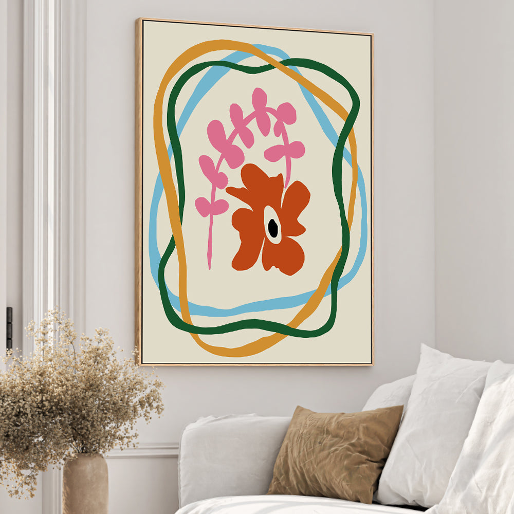 wall-art-print-canvas-poster-framed-Abstract Color Flow , By Miho Art Studio-2