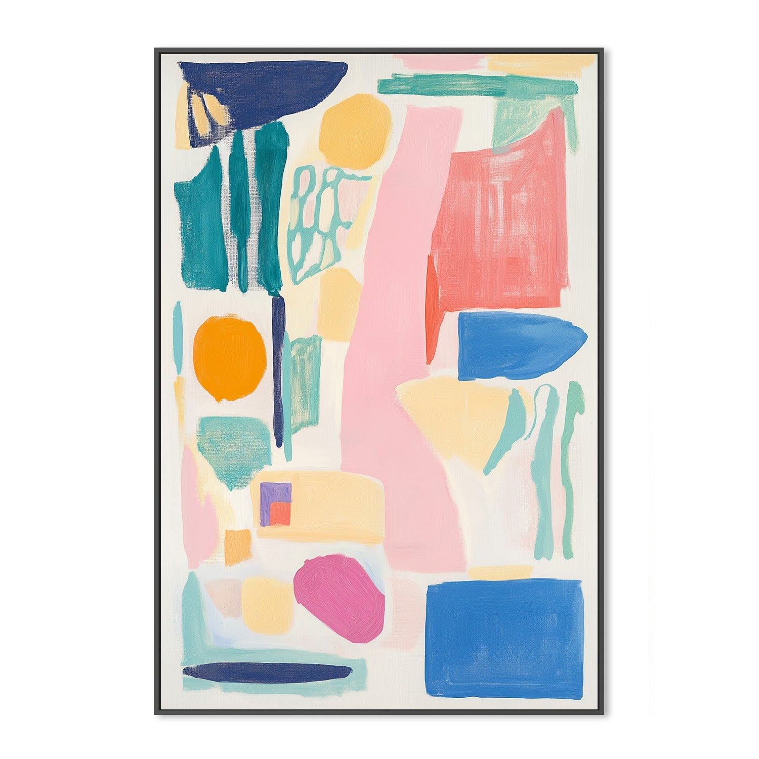 wall-art-print-canvas-poster-framed-Abstract Colorful Geometry , By Melloi Art Prints-3