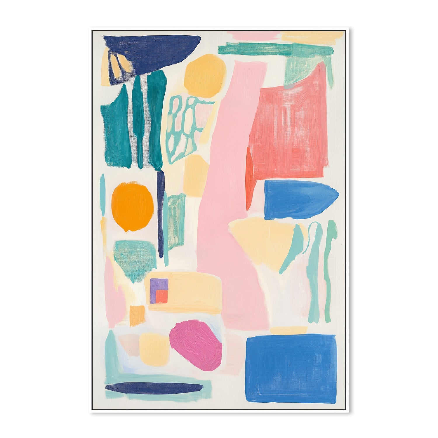 wall-art-print-canvas-poster-framed-Abstract Colorful Geometry , By Melloi Art Prints-5