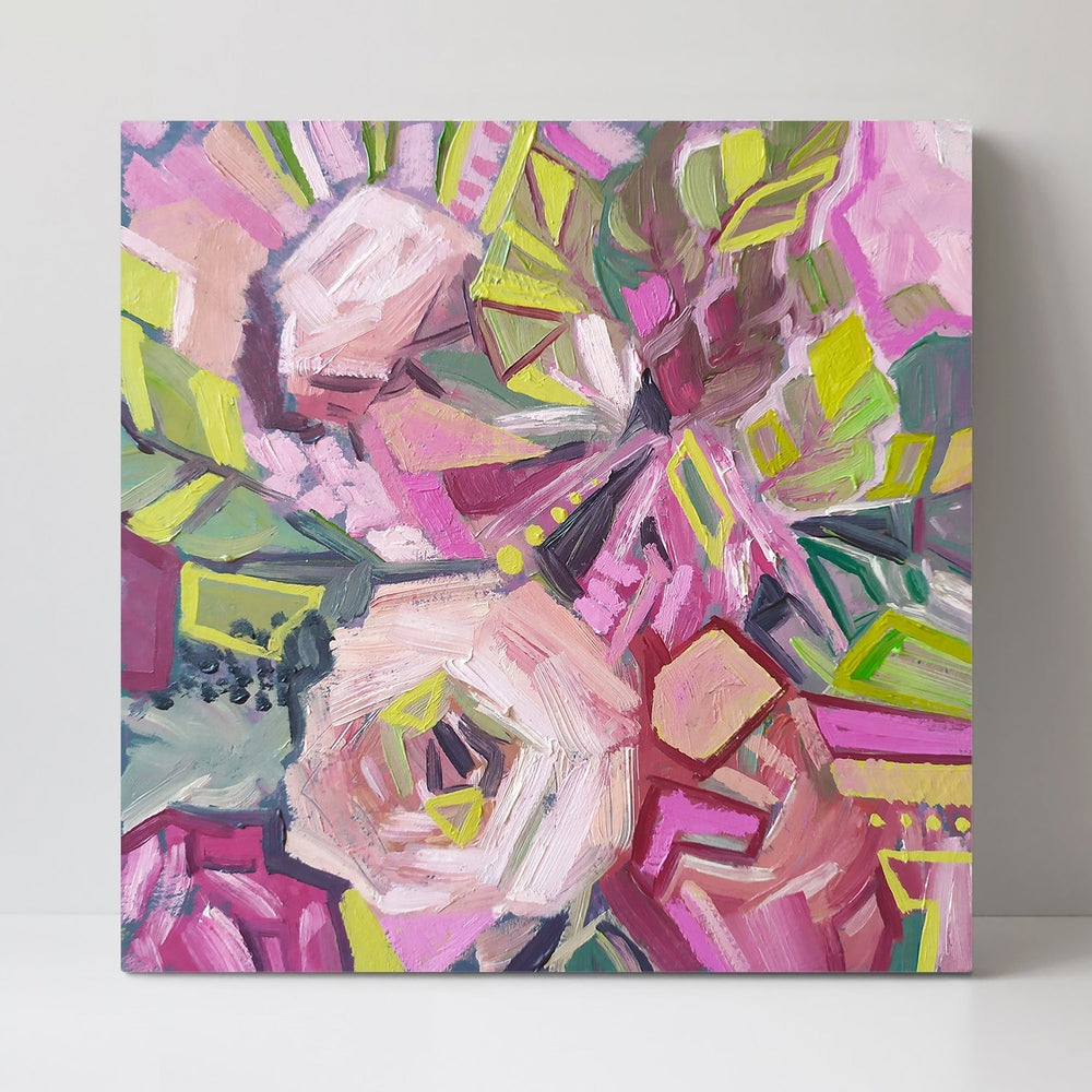 wall-art-print-canvas-poster-framed-Abstract Flowers-by-Ekaterina Prisich-Gioia Wall Art