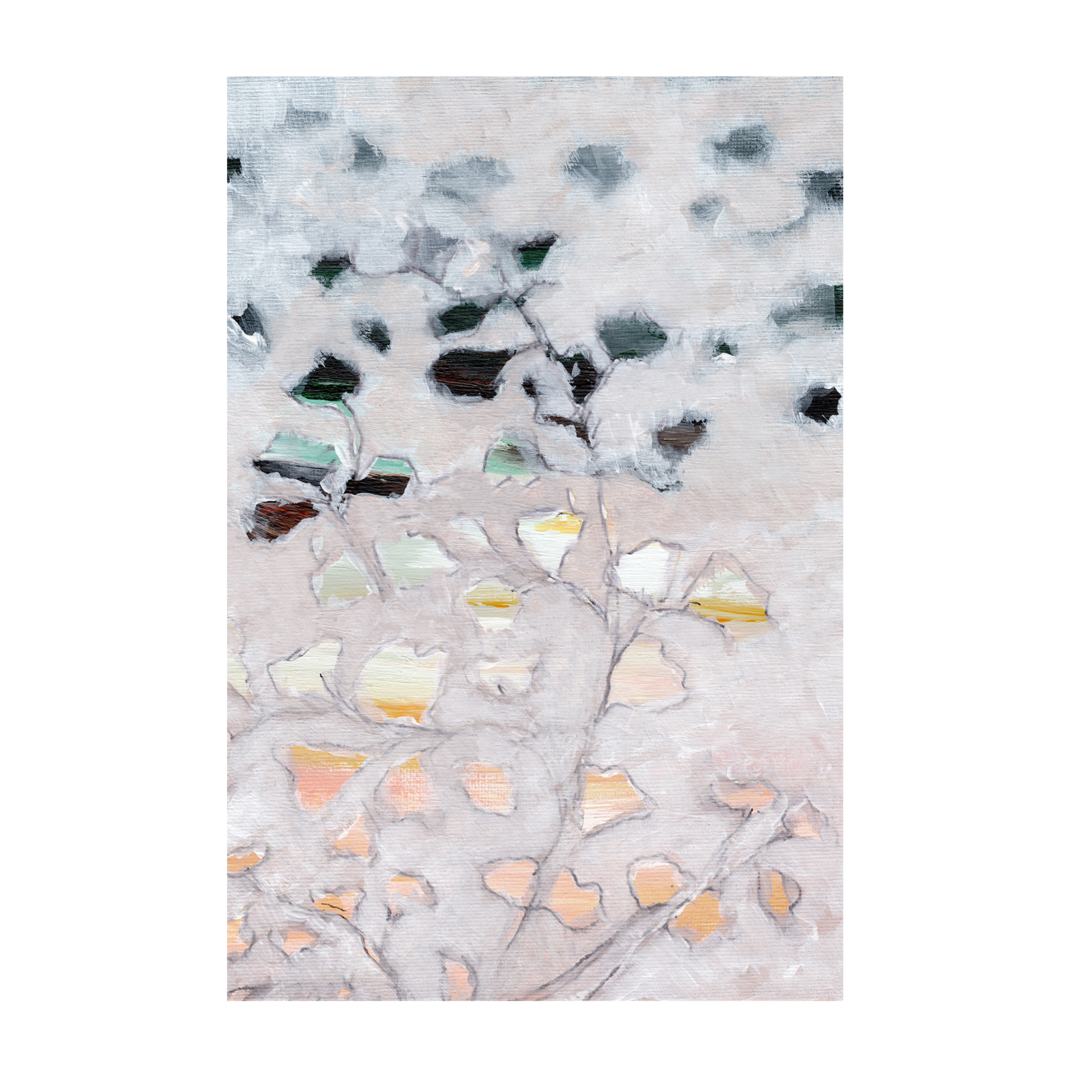 wall-art-print-canvas-poster-framed-Abstract Foliage , By Nikita Jariwala-1