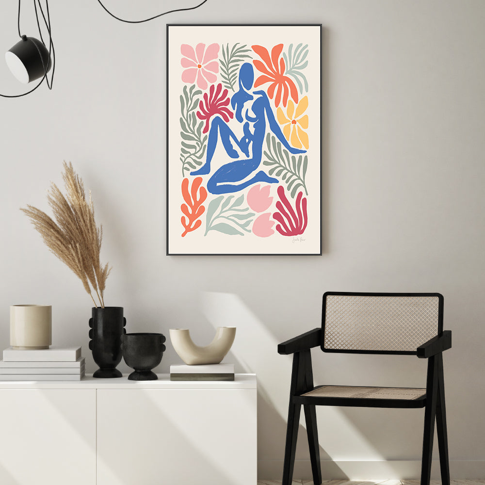 wall-art-print-canvas-poster-framed-Abstract Garden, Style A-7