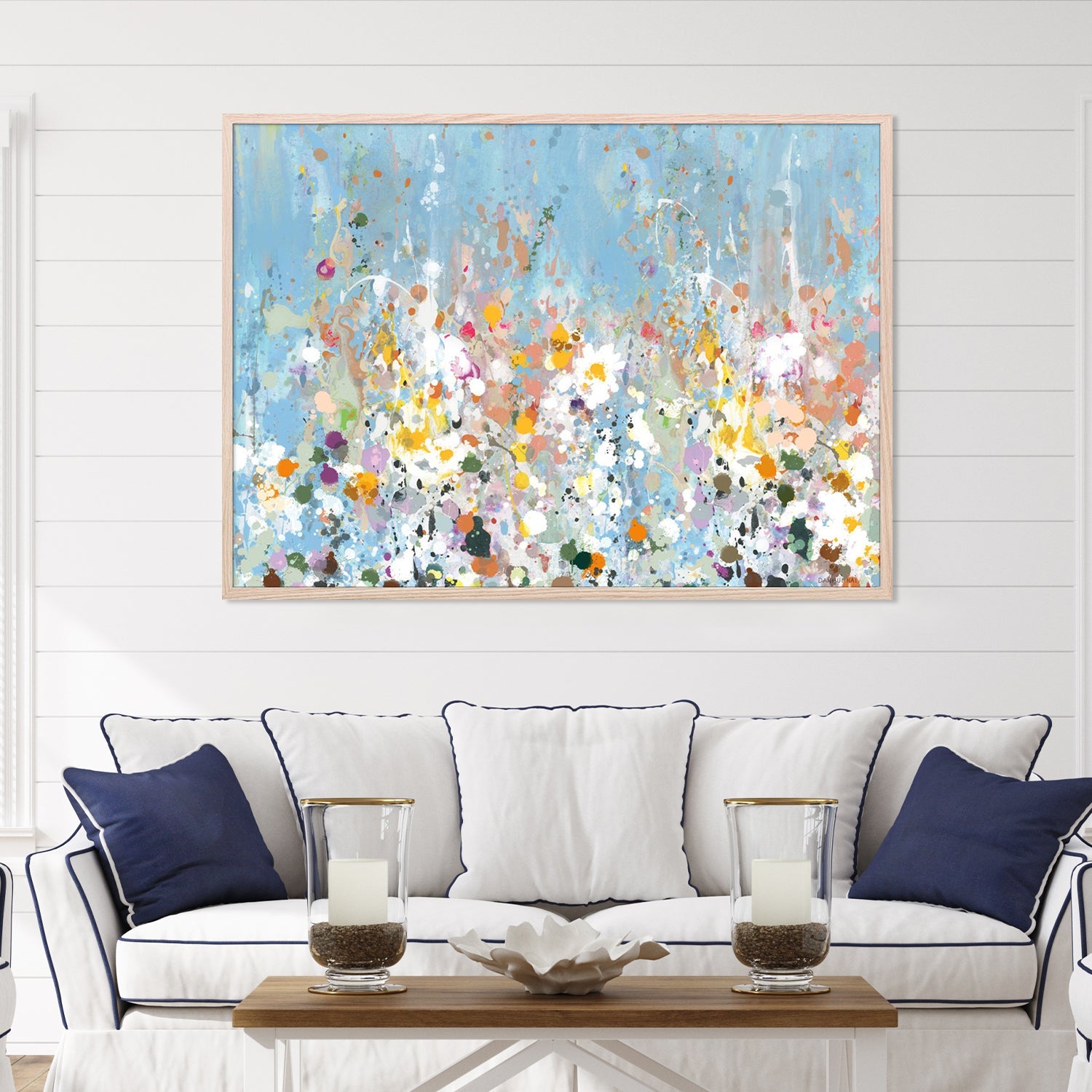 wall-art-print-canvas-poster-framed-Abstract Garden, Style A-8