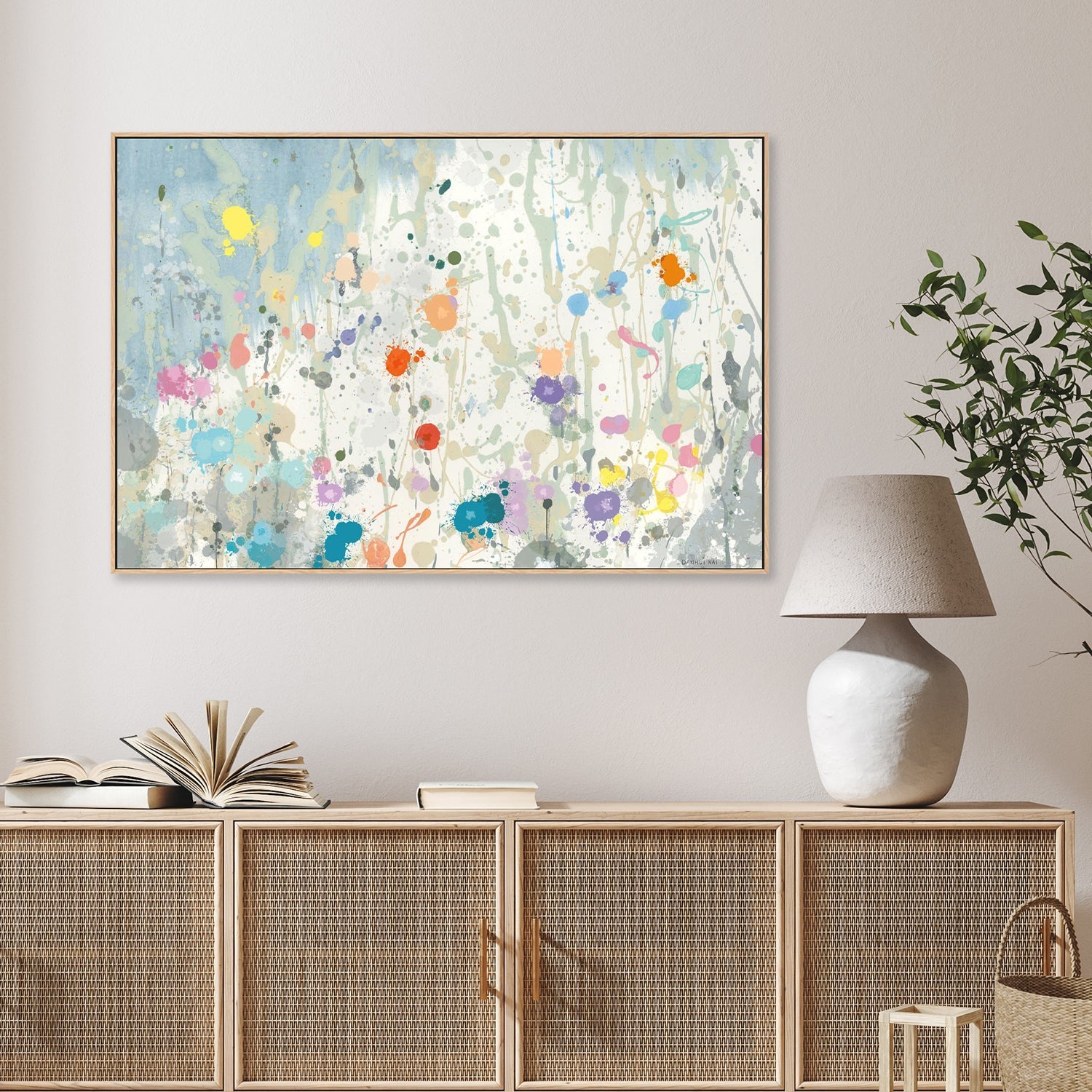 wall-art-print-canvas-poster-framed-Abstract Garden , Style B-2