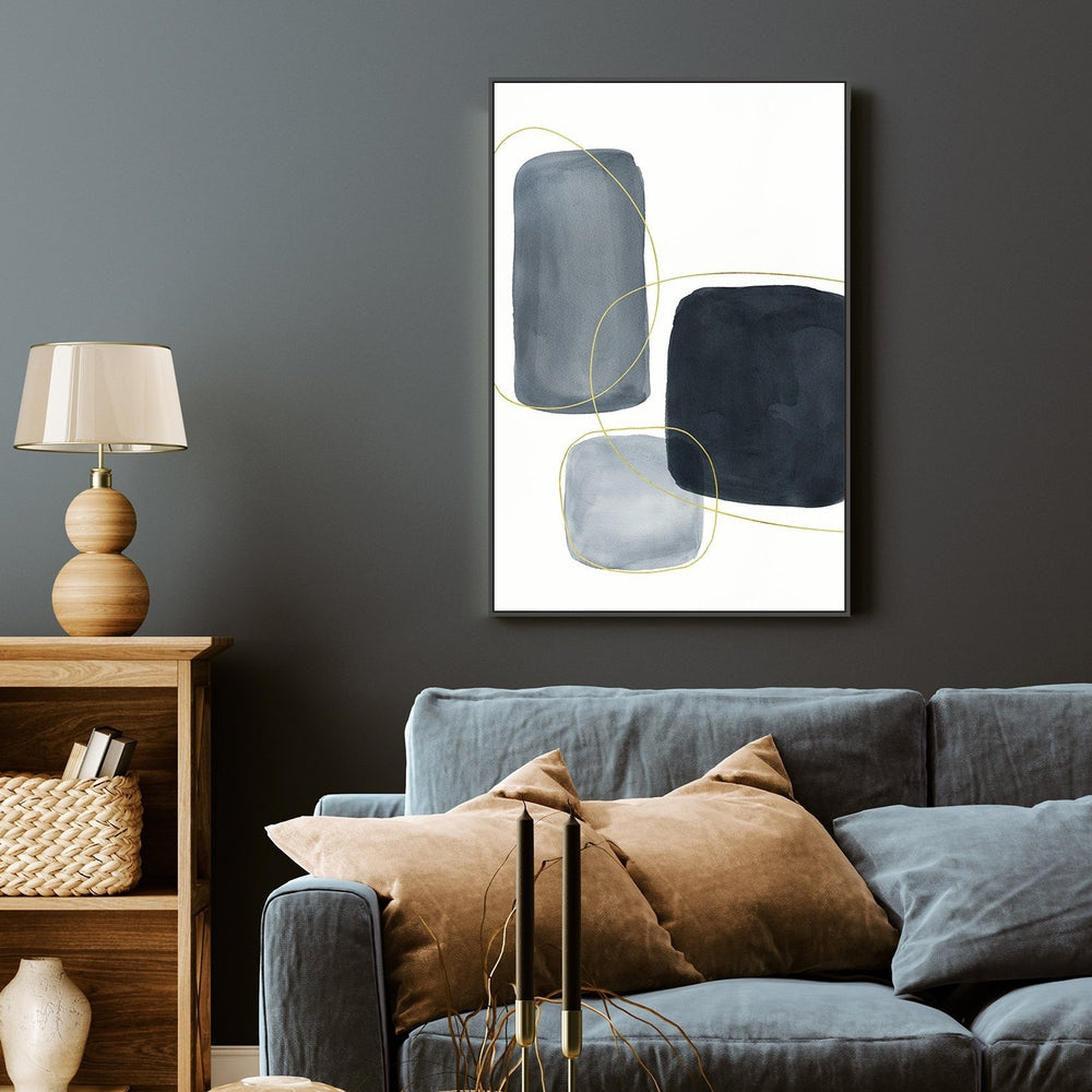 wall-art-print-canvas-poster-framed-Abstract Grey, Style B-by-Danushka Abeygoda-Gioia Wall Art