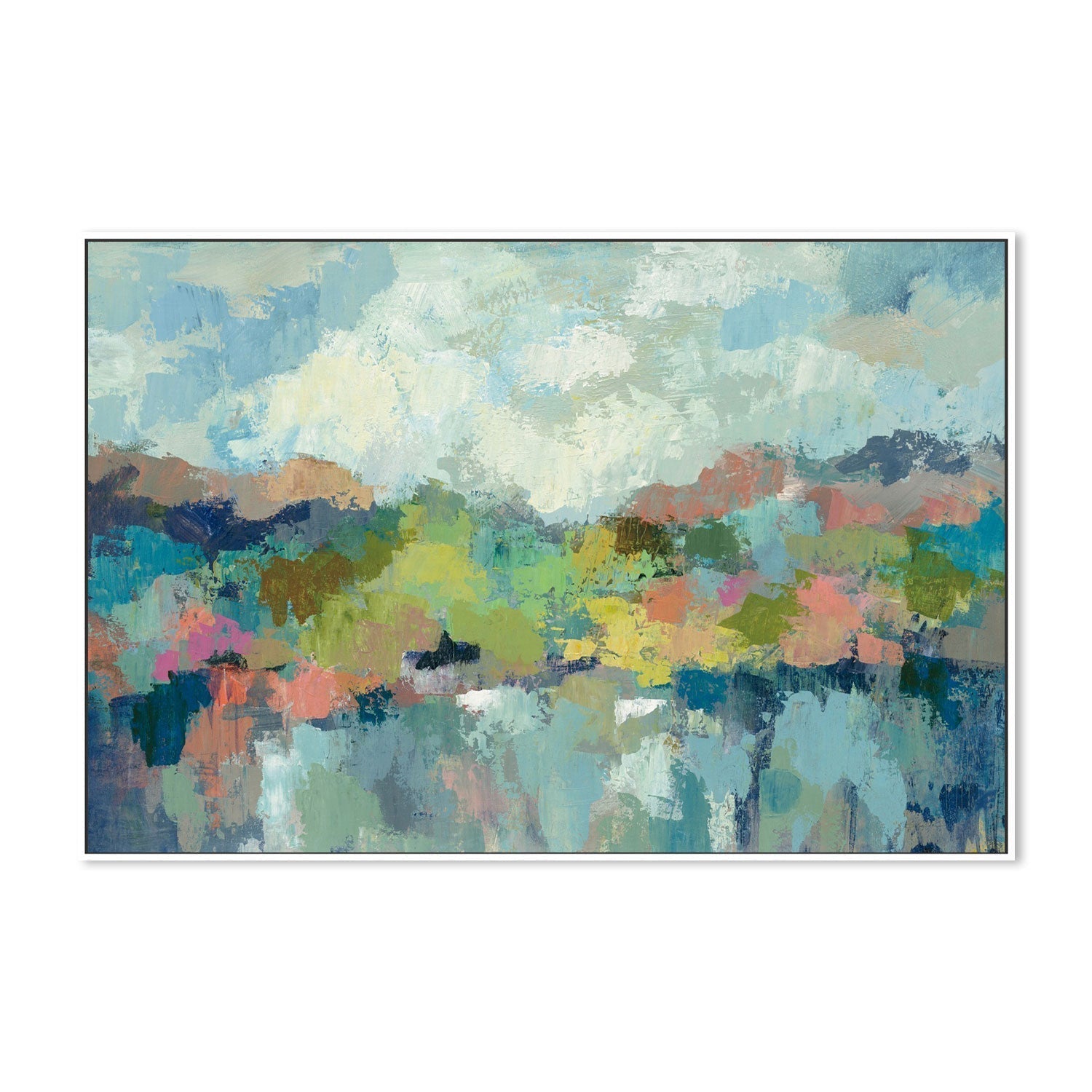 wall-art-print-canvas-poster-framed-Abstract Lakeside-by-Silvia Vassileva-Gioia Wall Art