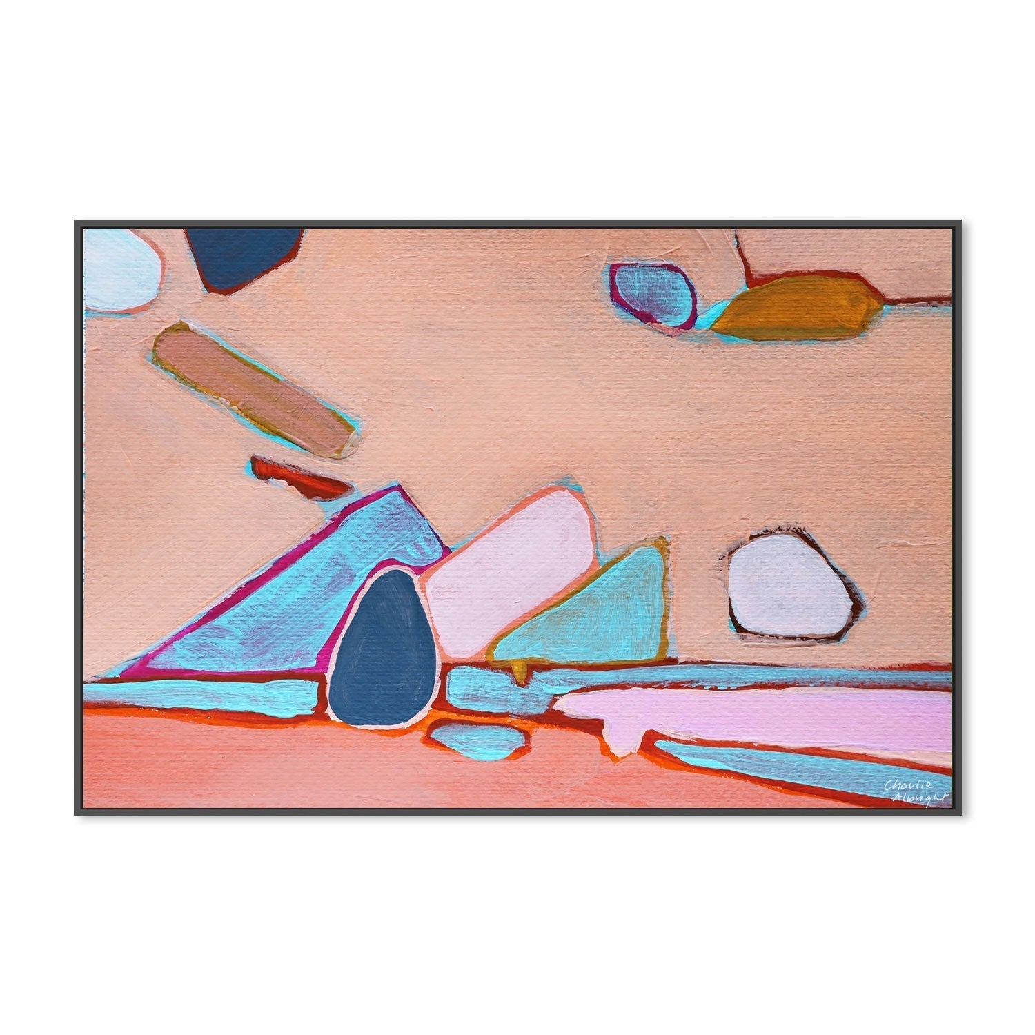 wall-art-print-canvas-poster-framed-Abstract Land And Rock-by-Moments By Charlie-Gioia Wall Art