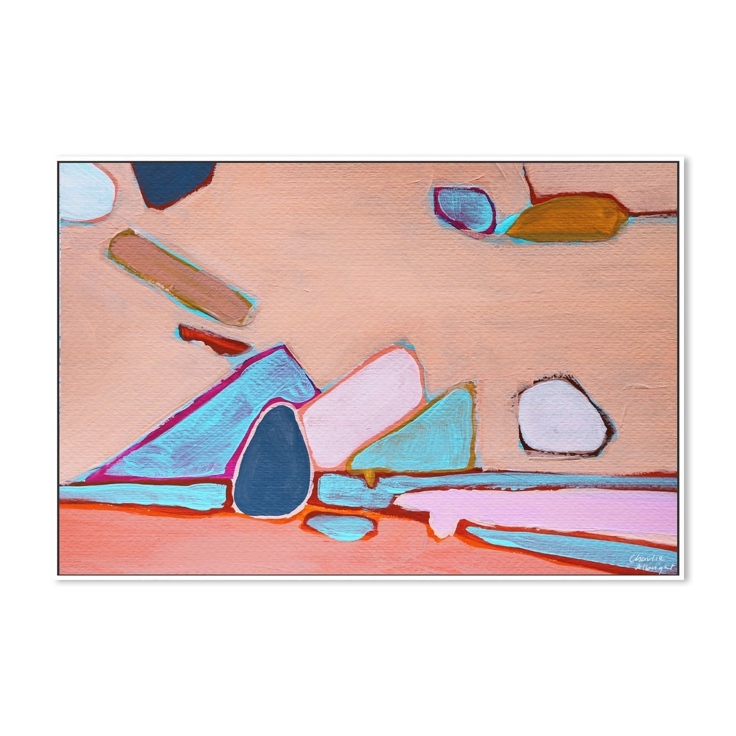 wall-art-print-canvas-poster-framed-Abstract Land And Rock-by-Moments By Charlie-Gioia Wall Art