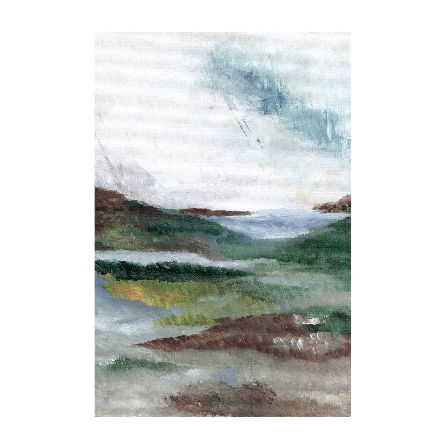 wall-art-print-canvas-poster-framed-Abstract Land , By Nikita Jariwala-1