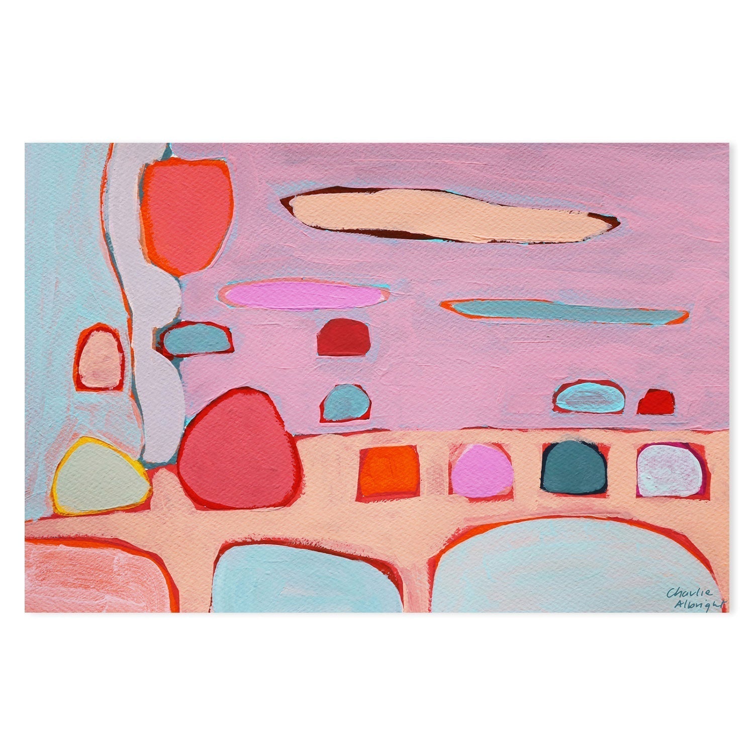 wall-art-print-canvas-poster-framed-Abstract Landscape, Style B-by-Moments By Charlie-Gioia Wall Art