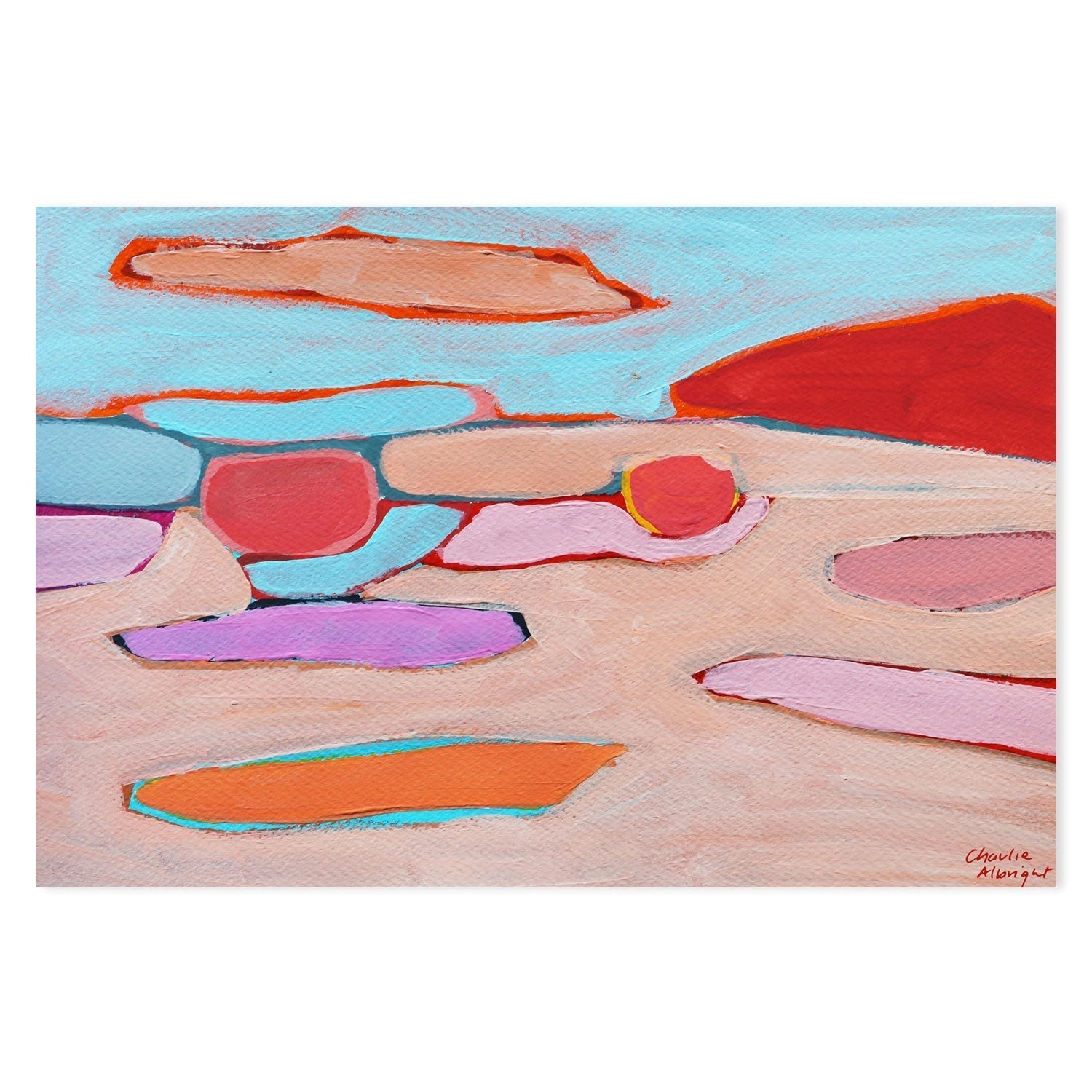 wall-art-print-canvas-poster-framed-Abstract Landscape, Style C-by-Moments By Charlie-Gioia Wall Art