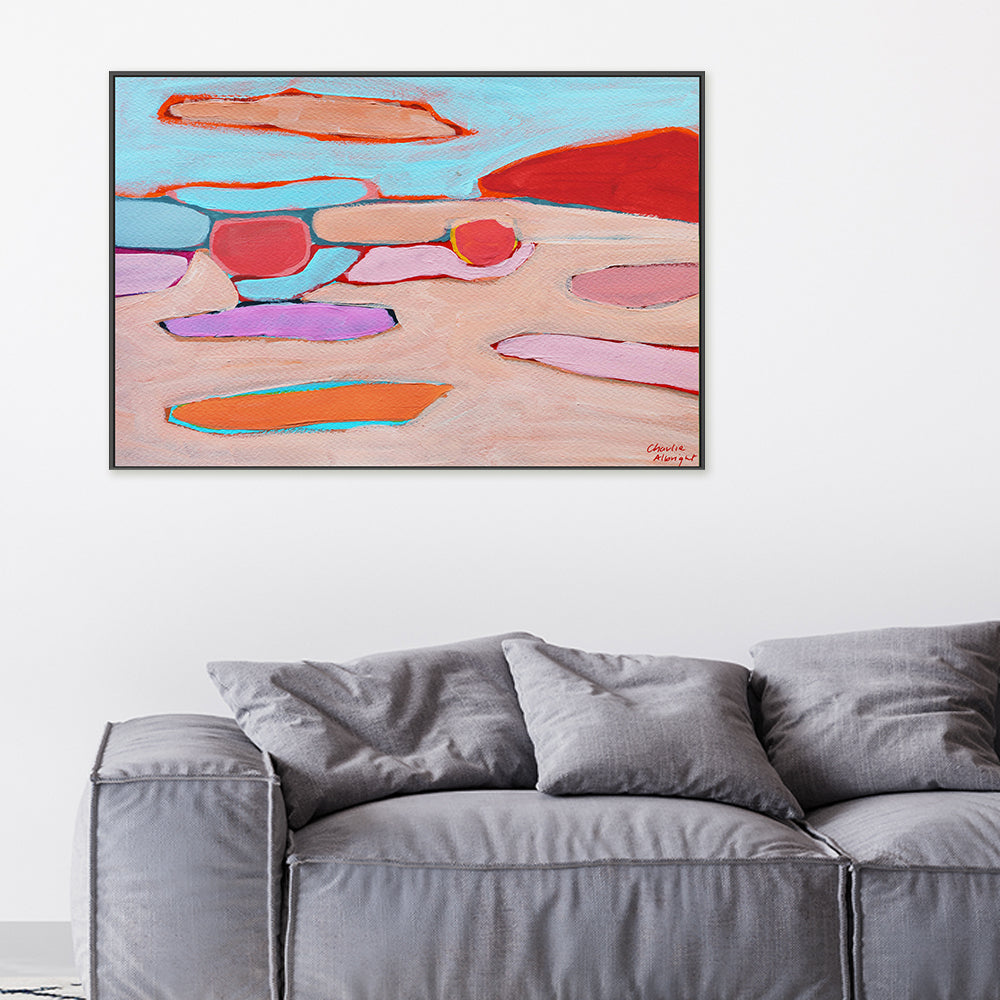 wall-art-print-canvas-poster-framed-Abstract Landscape, Style C-by-Moments By Charlie-Gioia Wall Art