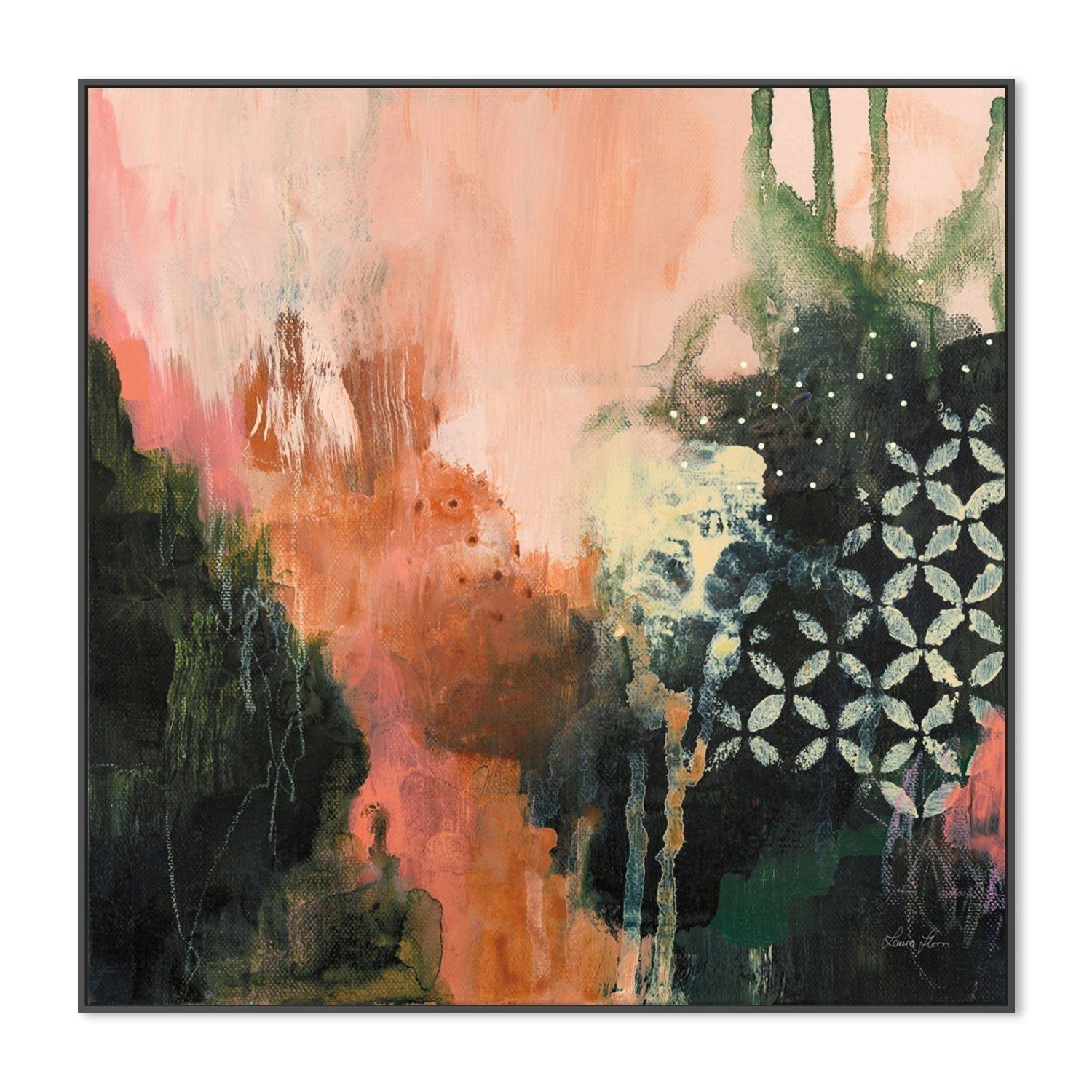 wall-art-print-canvas-poster-framed-Abstract Layers, Style A-by-Laura Horn-Gioia Wall Art