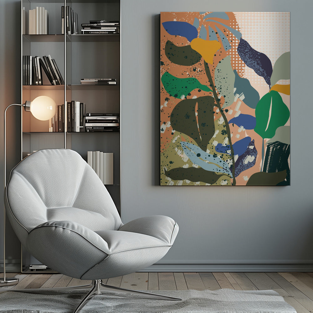 wall-art-print-canvas-poster-framed-Abstract Leaves Close Up 3-9