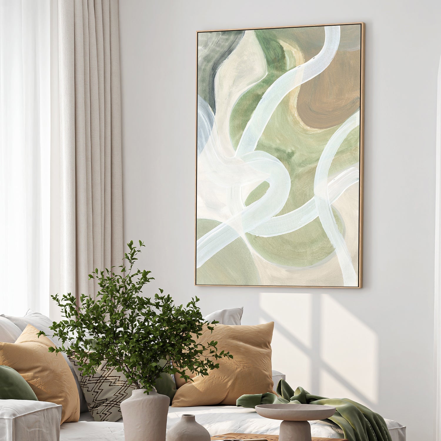 wall-art-print-canvas-poster-framed-Abstract Loops, Style A-2