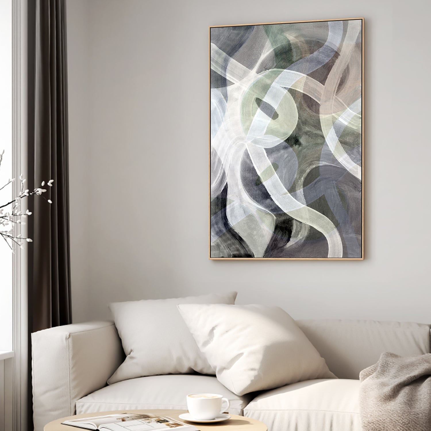 wall-art-print-canvas-poster-framed-Abstract Loops, Style C-2