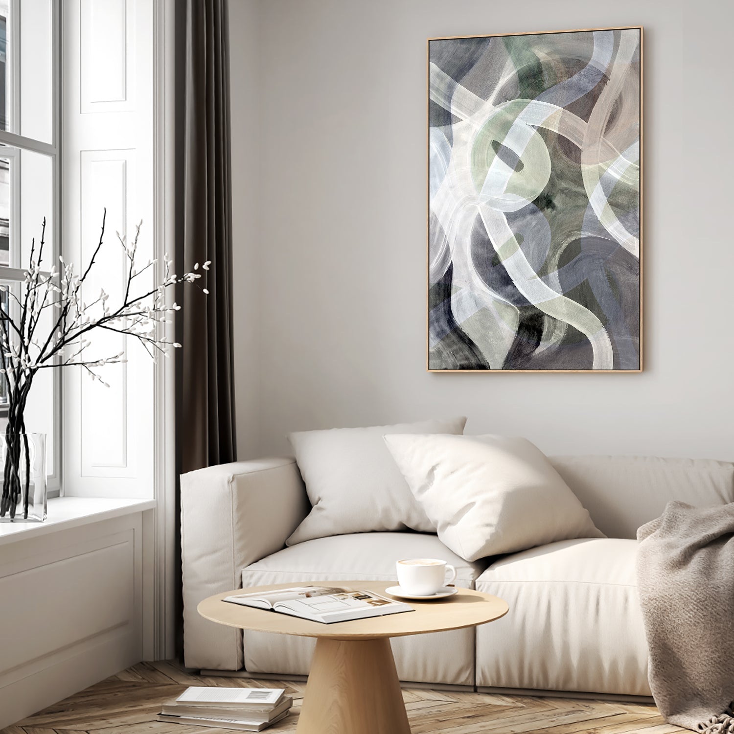 wall-art-print-canvas-poster-framed-Abstract Loops, Style C-7