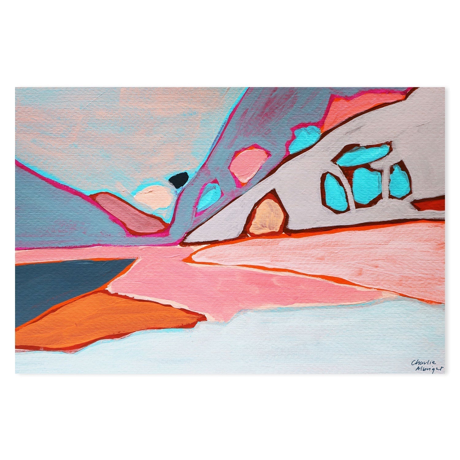 wall-art-print-canvas-poster-framed-Abstract Mountain-by-Moments By Charlie-Gioia Wall Art