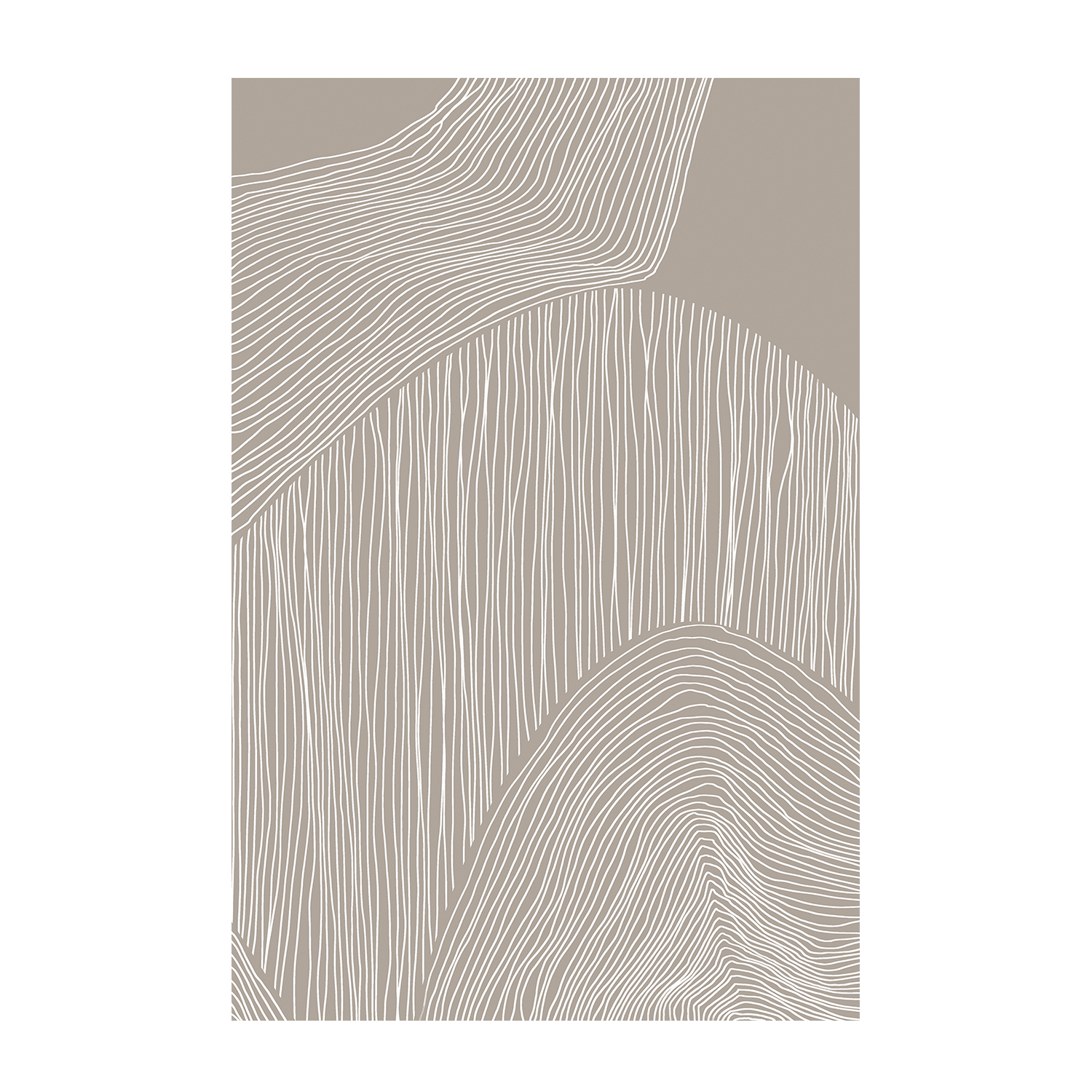 wall-art-print-canvas-poster-framed-Abstract Organic Lines-1