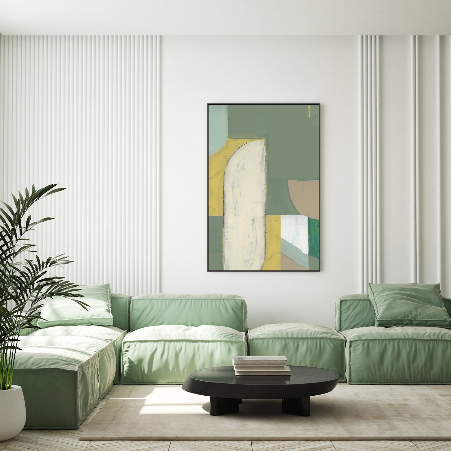 wall-art-print-canvas-poster-framed-Abstract Painting, Style C-7