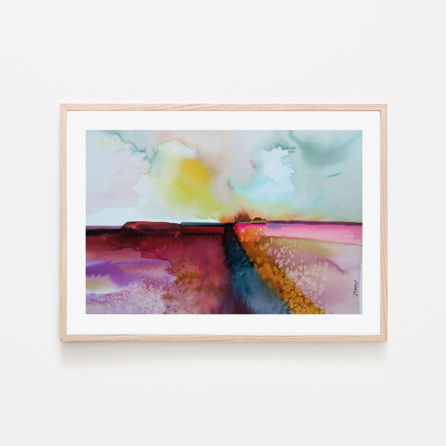 wall-art-print-canvas-poster-framed-Abstract Sun In The Sky-by-Sylvie Demers-Gioia Wall Art