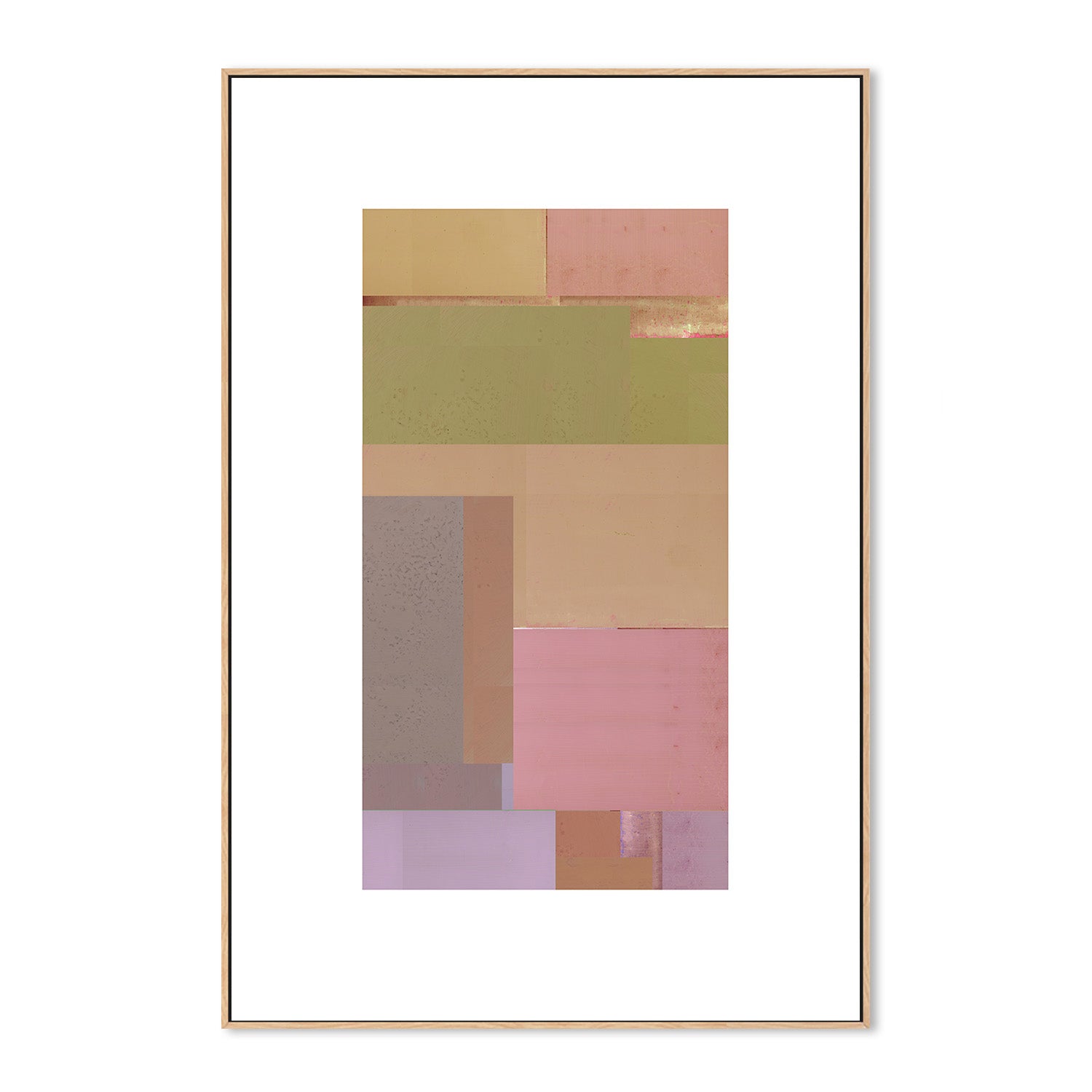 wall-art-print-canvas-poster-framed-Abstract Textured Composition, Style E-4