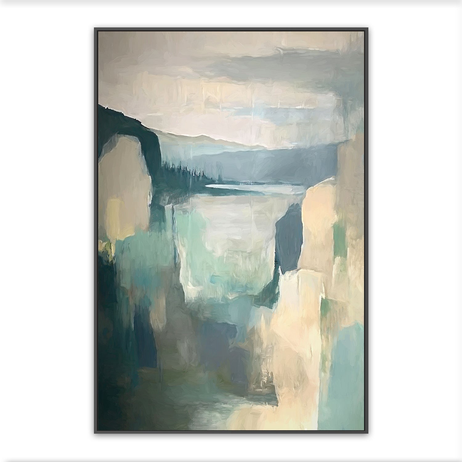 wall-art-print-canvas-poster-framed-Abstract Tree Scape , Style B, By Accent Art Studio , By Accent Art Studio-3
