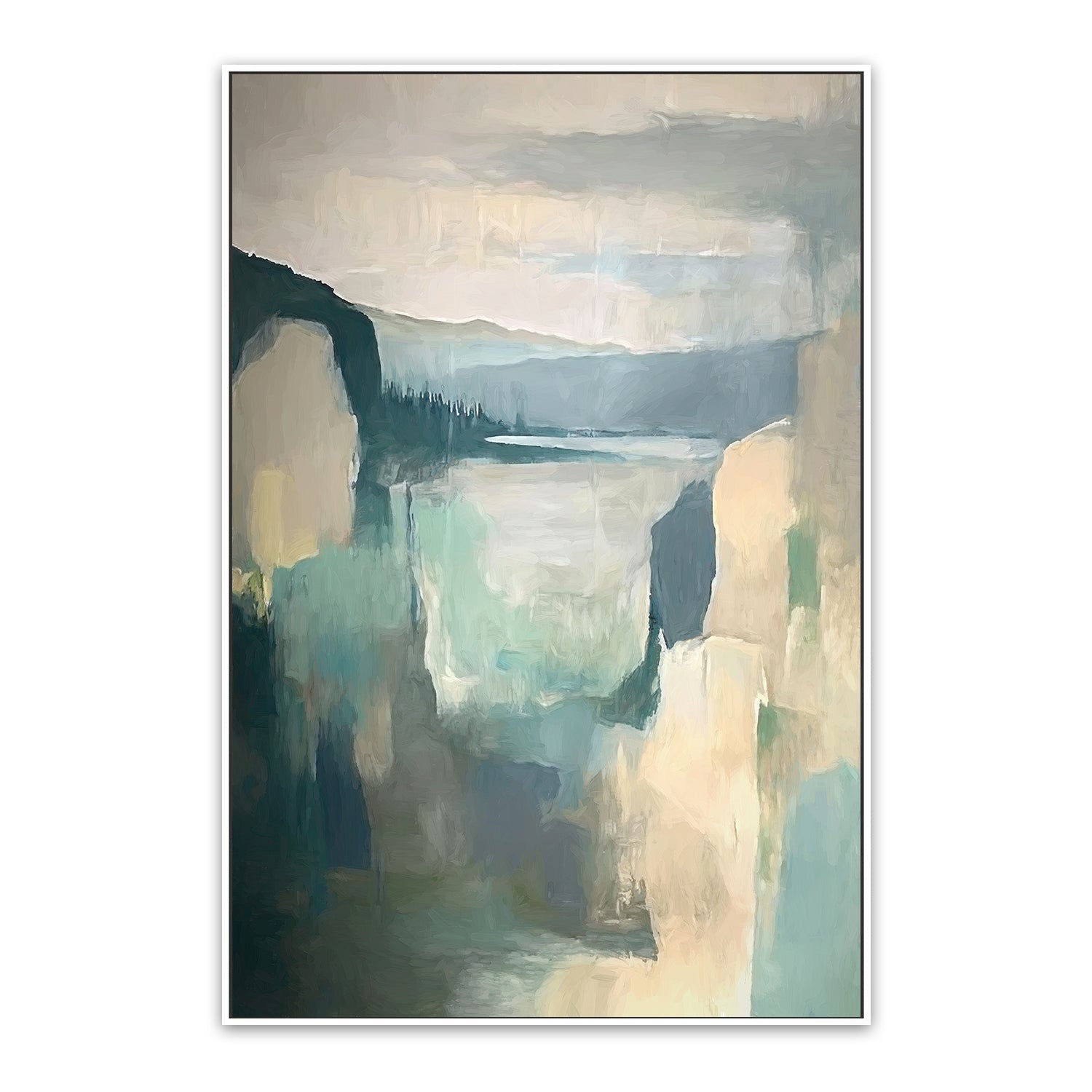 wall-art-print-canvas-poster-framed-Abstract Tree Scape , Style B, By Accent Art Studio , By Accent Art Studio-5