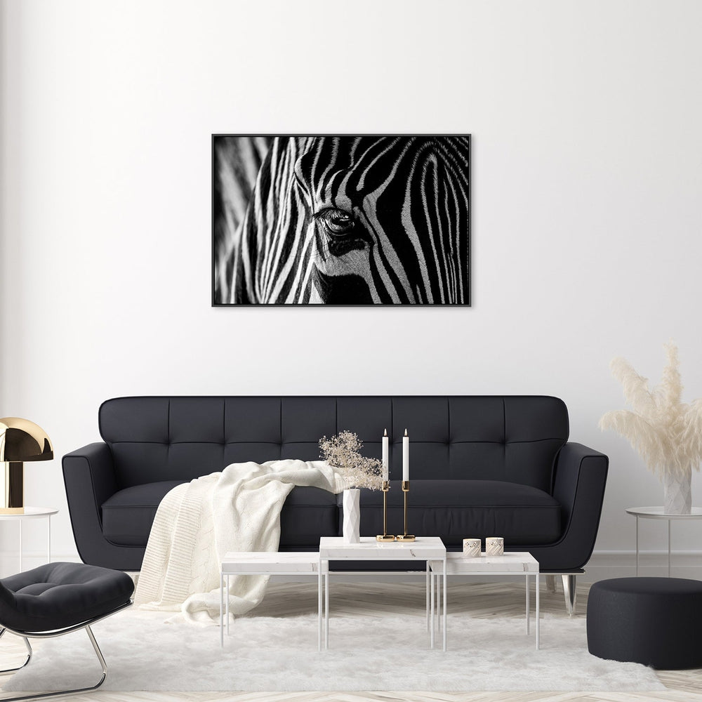 wall-art-print-canvas-poster-framed-Abstract Zebra, By Roy Darnell-by-Plus X Studio-Gioia Wall Art