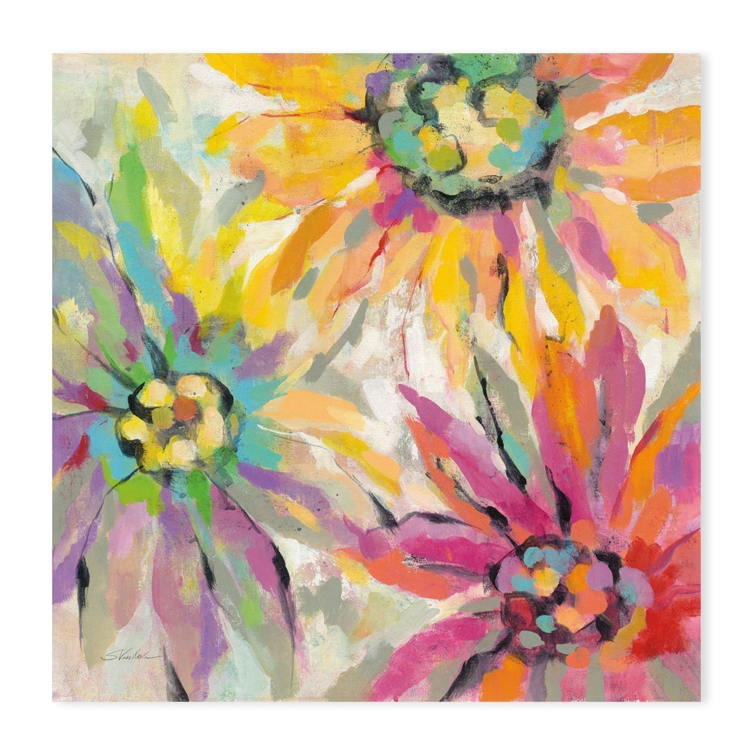 wall-art-print-canvas-poster-framed-Abstracted Petals, Style A-by-Silvia Vassileva-Gioia Wall Art