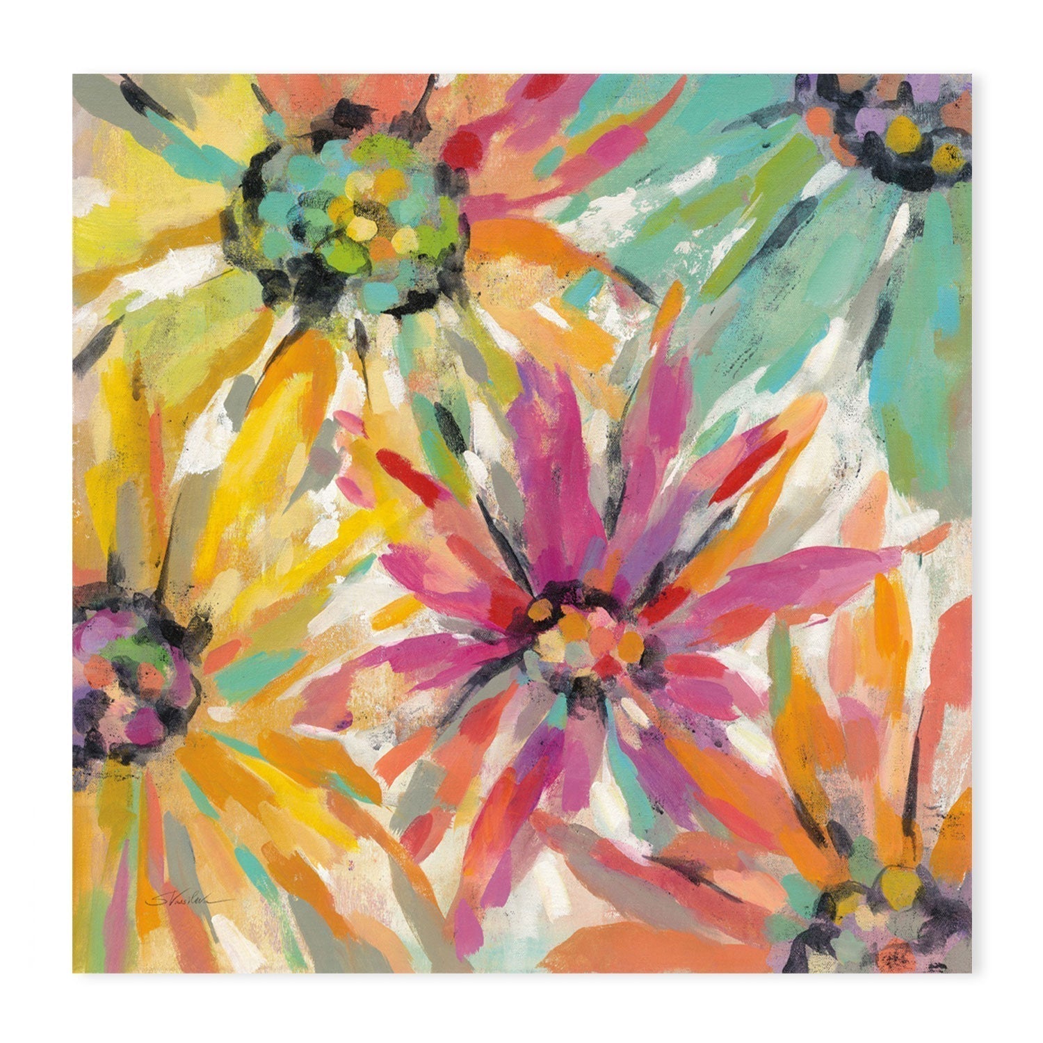 wall-art-print-canvas-poster-framed-Abstracted Petals, Style B-by-Silvia Vassileva-Gioia Wall Art