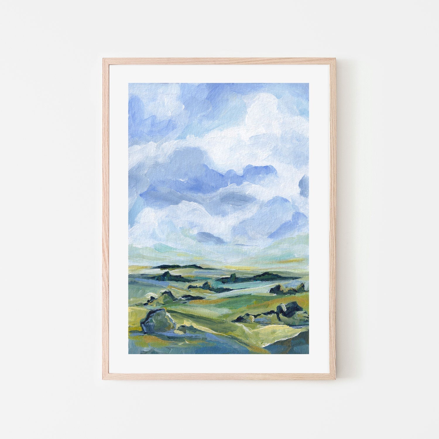 wall-art-print-canvas-poster-framed-Across The Green Fields , By Lia Nell-GIOIA-WALL-ART