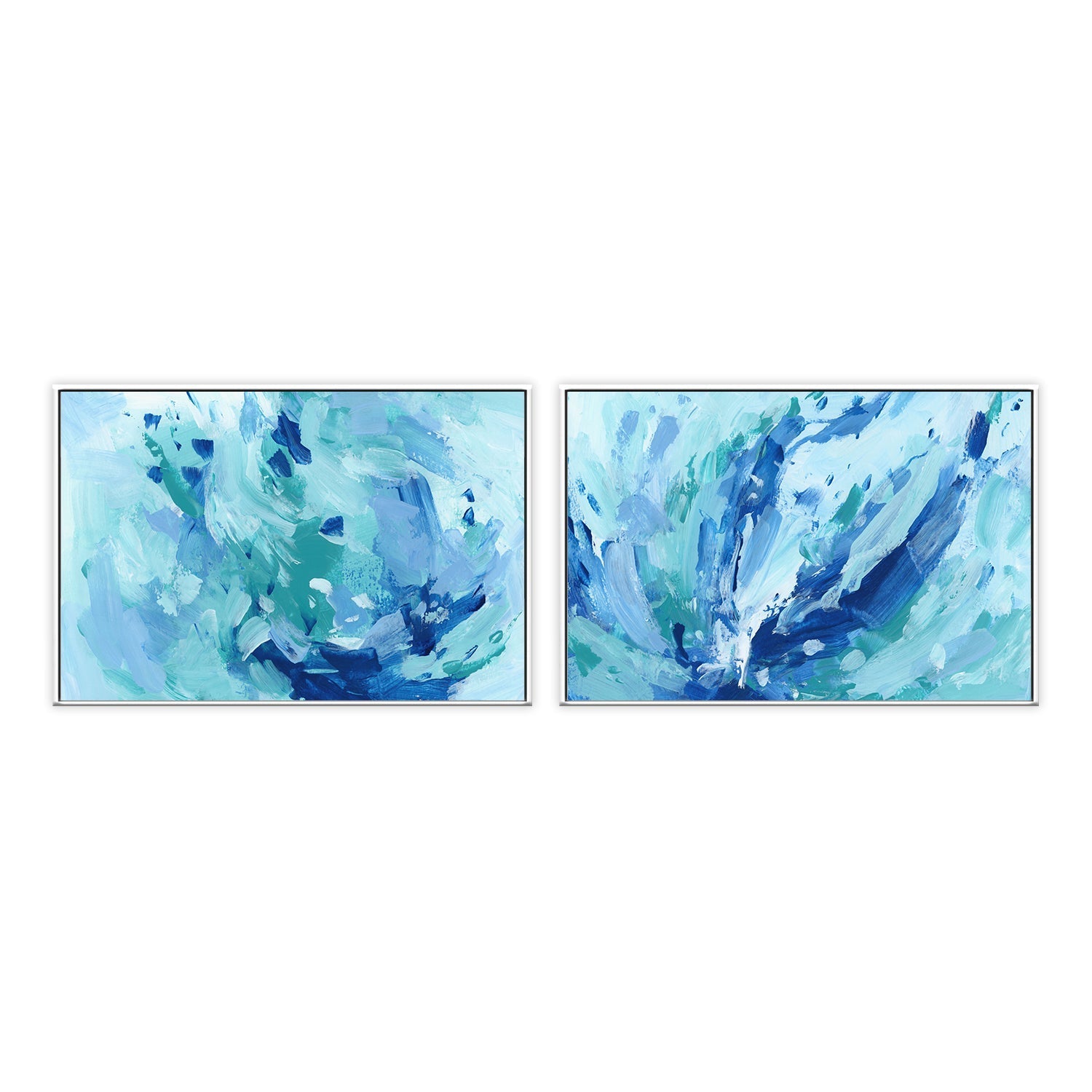 wall-art-print-canvas-poster-framed-Aegean Shoals , Style A & B, Set Of 2 , By Jetty Home-5