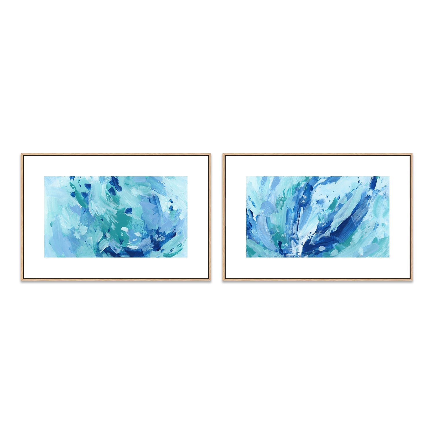 wall-art-print-canvas-poster-framed-Aegean Shoals , Style A & B, Set Of 2 , By Jetty Home-6