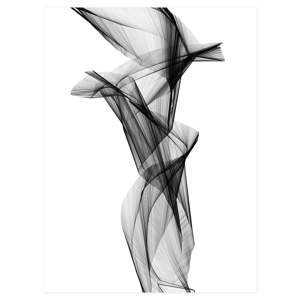 wall-art-print-canvas-poster-framed-Aerial Silk, Black And White Art, Style C-by-Gioia Wall Art-Gioia Wall Art