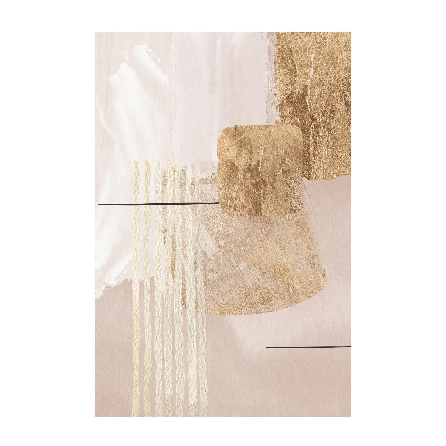 wall-art-print-canvas-poster-framed-Aesthetic Gold, Style A , By Sally Ann Moss-GIOIA-WALL-ART