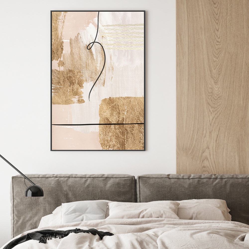 wall-art-print-canvas-poster-framed-Aesthetic Gold, Style B , By Sally Ann Moss-GIOIA-WALL-ART
