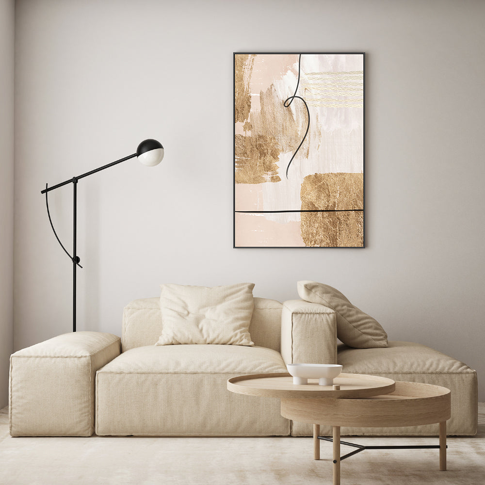 wall-art-print-canvas-poster-framed-Aesthetic Gold, Style B , By Sally Ann Moss-GIOIA-WALL-ART