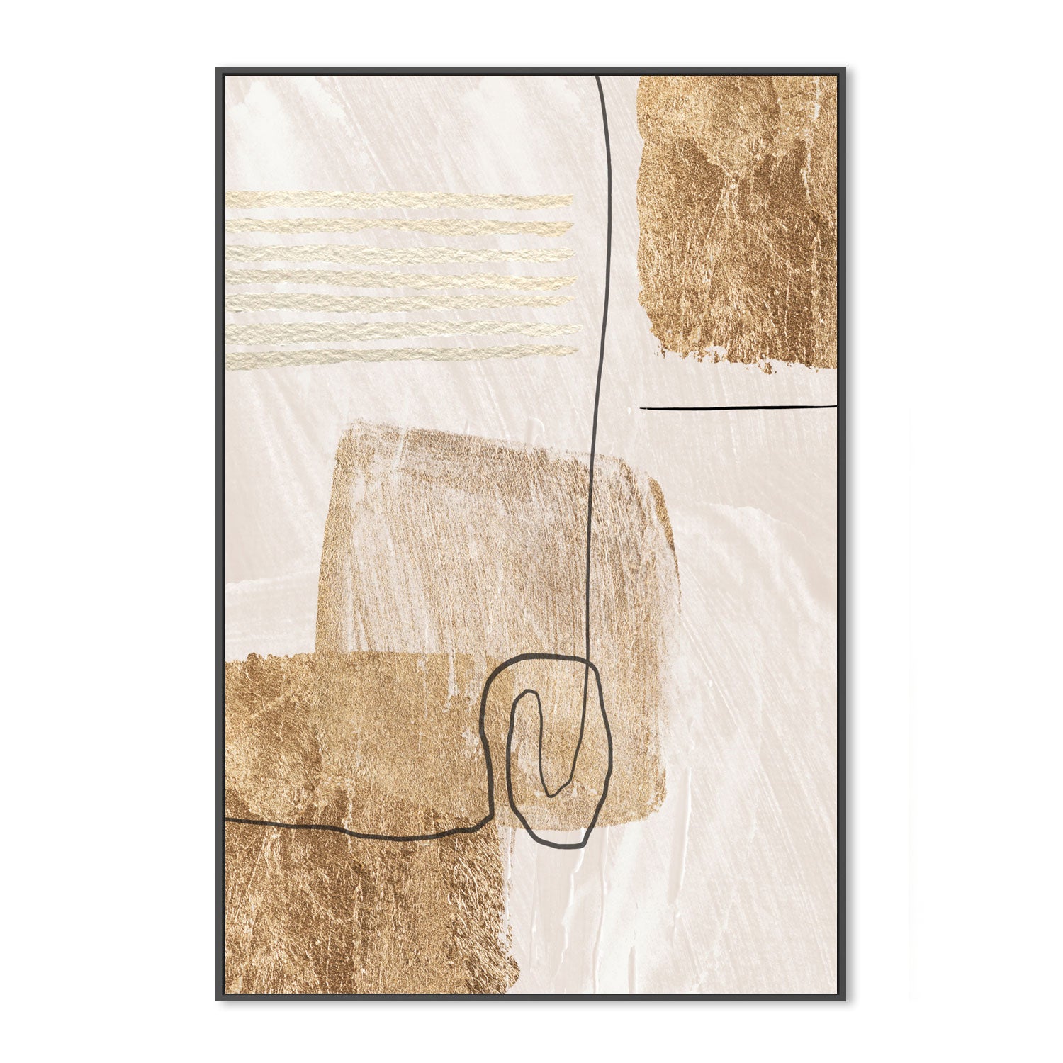 wall-art-print-canvas-poster-framed-Aesthetic Gold, Style C , By Sally Ann Moss-GIOIA-WALL-ART