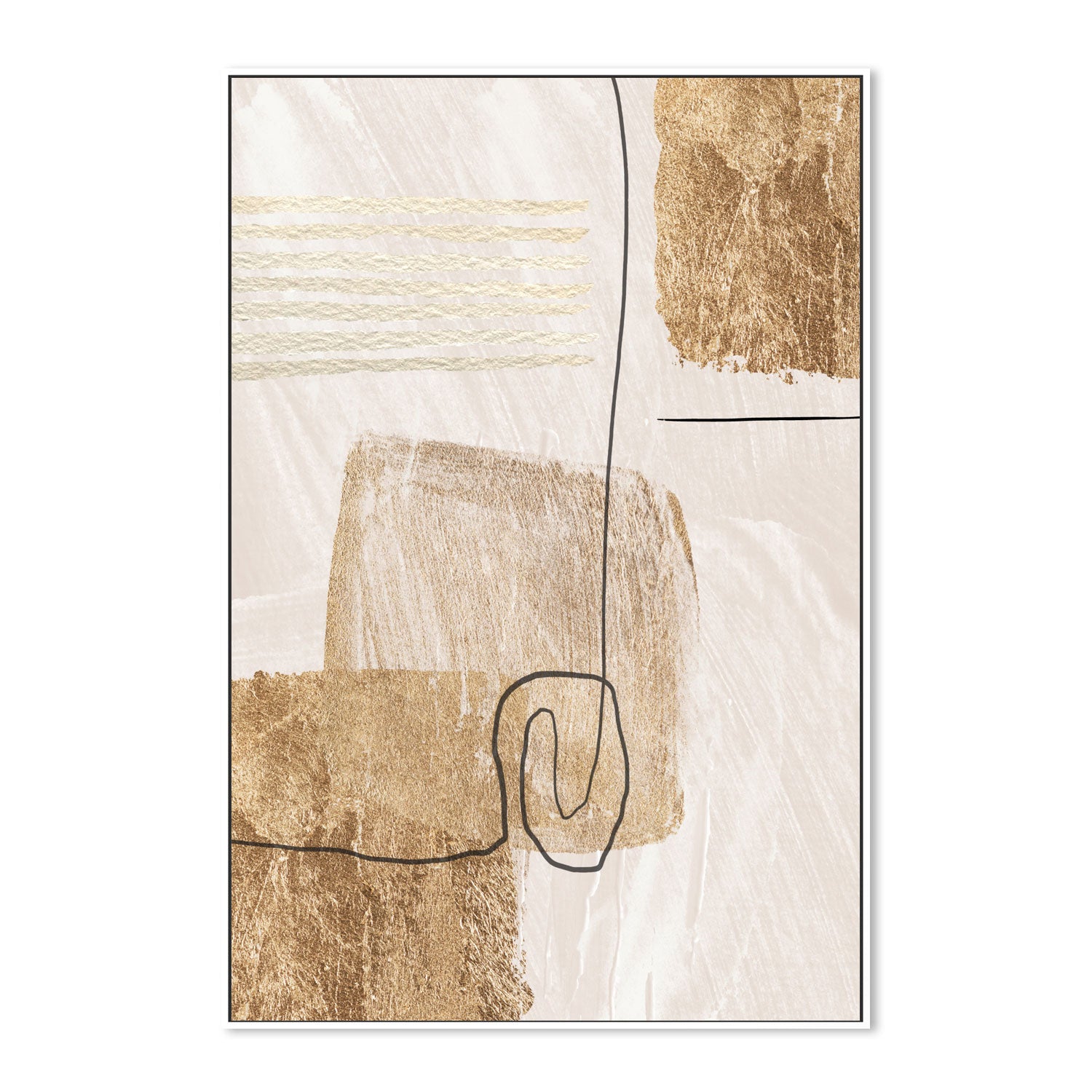 wall-art-print-canvas-poster-framed-Aesthetic Gold, Style C , By Sally Ann Moss-GIOIA-WALL-ART